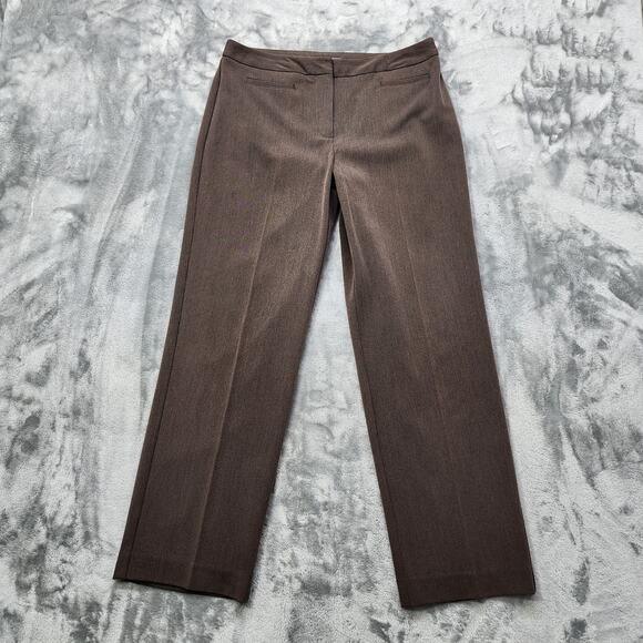 Liz Claiborne Pants - Liz Claiborne Pants Women 10 PETITE Brown Audra High Rise Wide Leg Trouser